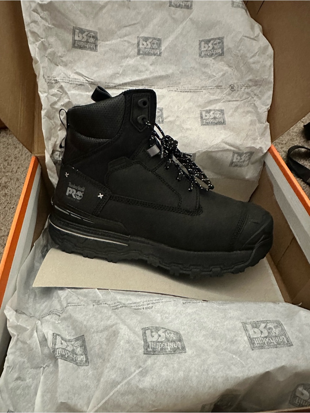 Timberland PRO Black Men's Work Boot with Rugged Outsole
